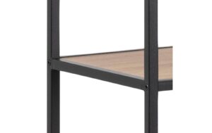 AC Design Bücherregal Seaford MDF/Stahl, 135x35x185 cm, Wildeiche Matt