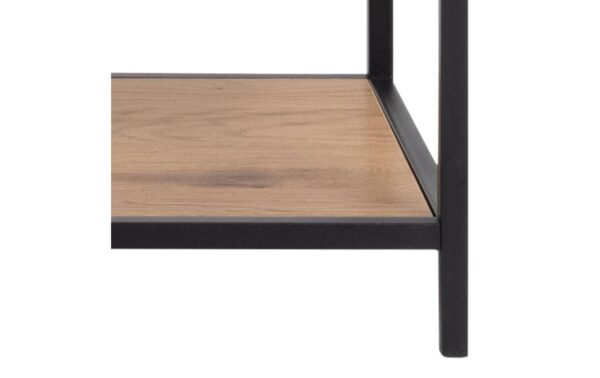AC Design Bücherregal Seaford MDF/Stahl, 135x35x185 cm, Wildeiche Matt