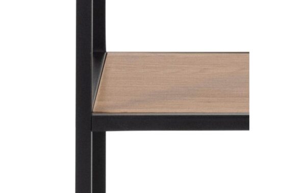 AC Design Bücherregal Seaford MDF/Stahl, 135x35x185 cm, Wildeiche Matt