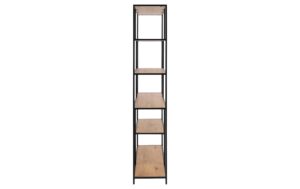 AC Design Bücherregal Seaford MDF/Stahl, 135x35x185 cm, Wildeiche Matt