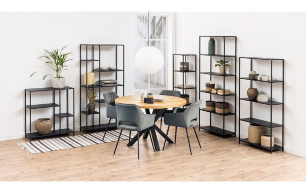 1702462_7 - Mediatech AC Design Regal Newcastle Stahl, 69,5x30x185 cm