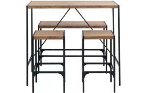 AC Design Bartisch Set Bahamas inkl. 2 Stühlen und 1 Bank