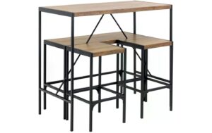AC Design Bartisch Set Bahamas inkl. 2 Stühlen und 1 Bank
