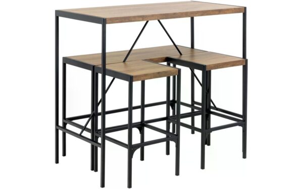 AC Design Bartisch Set Bahamas inkl. 2 Stühlen und 1 Bank