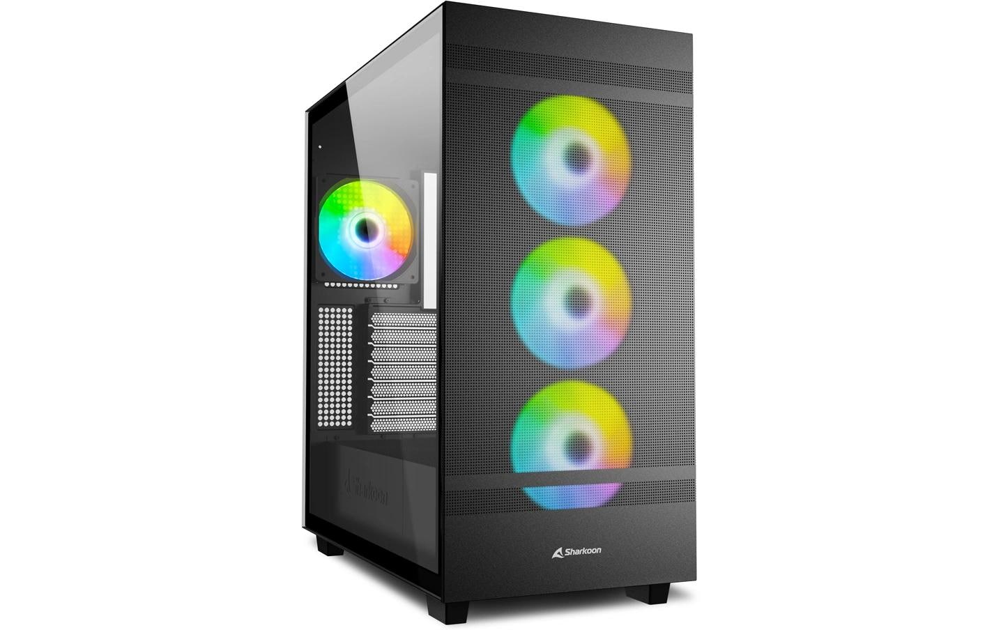 1703704 - Mediatech Sharkoon C50 BLACK RGB ATX, 2x U3, 1x Type-C, 4x 120 ARGB PWM kaufen Schweiz | Mediatech.ch