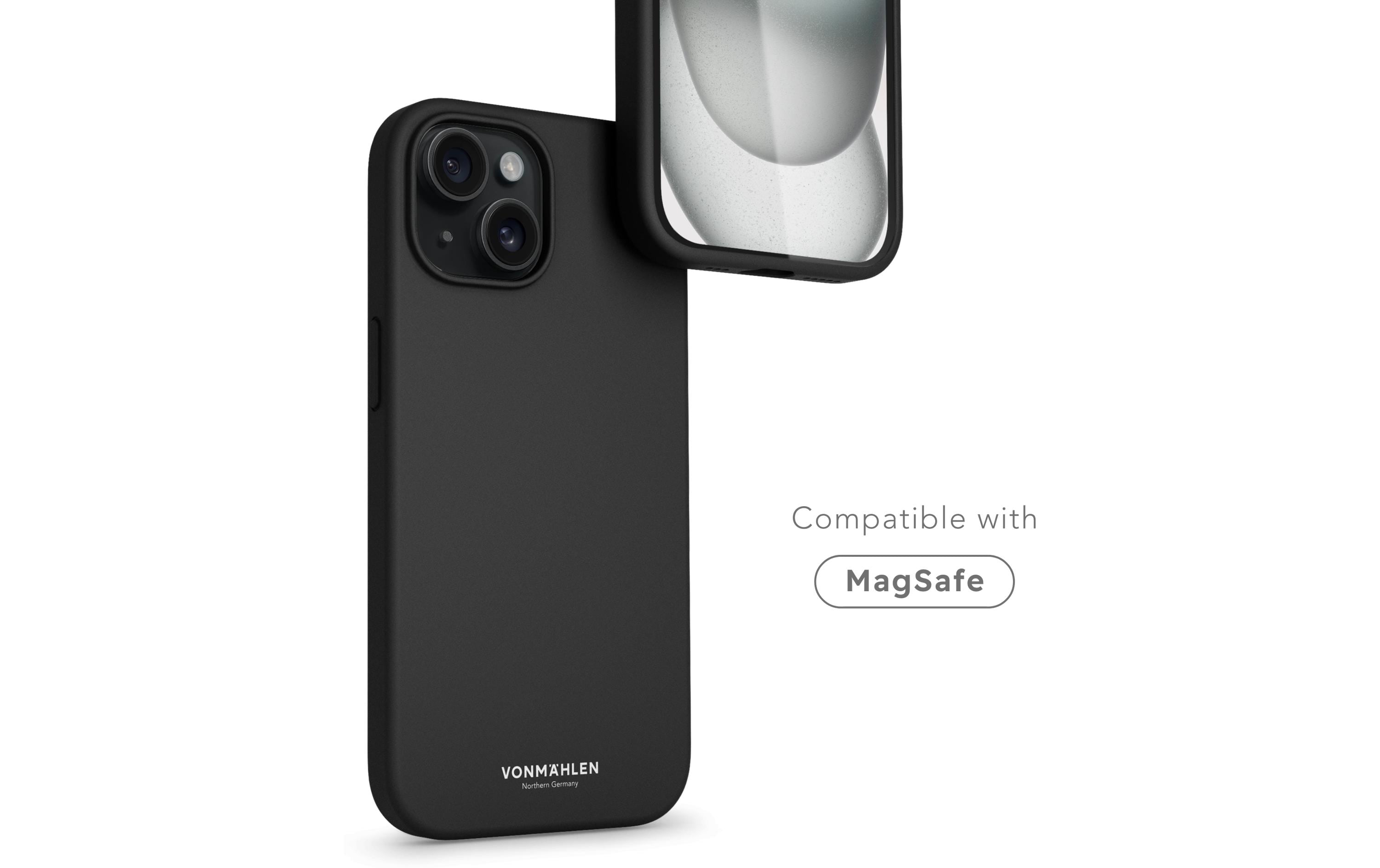 1703931_1 - Mediatech Vonmählen Eco Silicone Case Black iPhone 15