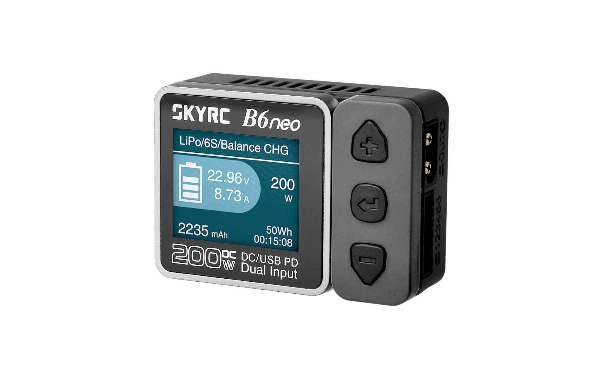 1704466 - Mediatech SkyRC B6neo, LiPo 1-6s, DC, 10A, 200W DC Ladegerät, grau kaufen Schweiz | Mediatech.ch