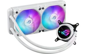 Asus ROG STRIX LC III 240 ARGB WH Liquid CPU Cooler, LCD, 2x120mm ARGB