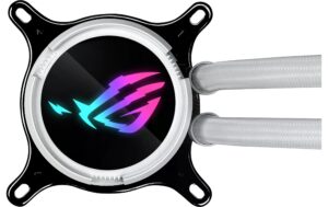 Asus ROG STRIX LC III 240 ARGB WH Liquid CPU Cooler, LCD, 2x120mm ARGB