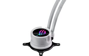 Asus ROG STRIX LC III 240 ARGB WH Liquid CPU Cooler, LCD, 2x120mm ARGB