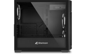 Sharkoon V1000 RGB Micro-ATX, 2x U3, TG, 3x 120 ARGB Ring Fan