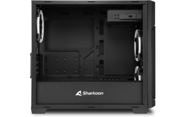 Sharkoon V1000 RGB Micro-ATX, 2x U3, TG, 3x 120 ARGB Ring Fan