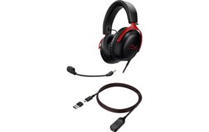 HyperX Cloud III, schwarz/rot Wired, USB-A/USB-C