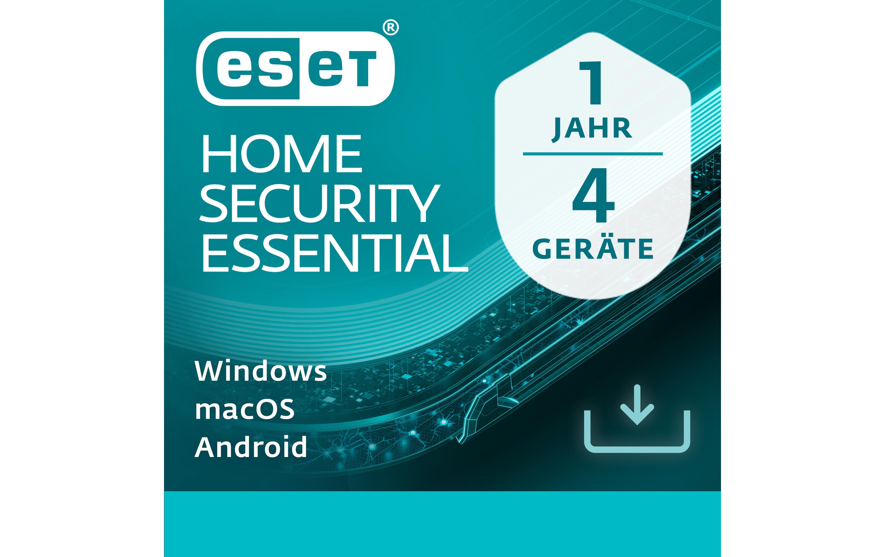 1706278 - Mediatech ESET HOME Security Essential Voll, 1yr, 4us, ML kaufen Schweiz | Mediatech.ch