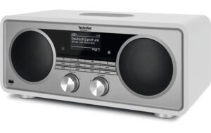 Technisat DigitRadio 602, DAB+ Radio Weiss-Silber, Internetradio, CD, BT