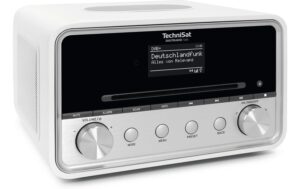 TechniSat DigitRadio 586, Weiss-Silber DAB+, Internetradio, CD, BT, QI Charge, App