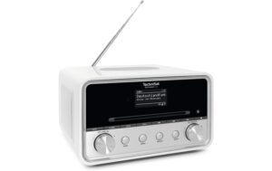 TechniSat DigitRadio 586, Weiss-Silber DAB+, Internetradio, CD, BT, QI Charge, App