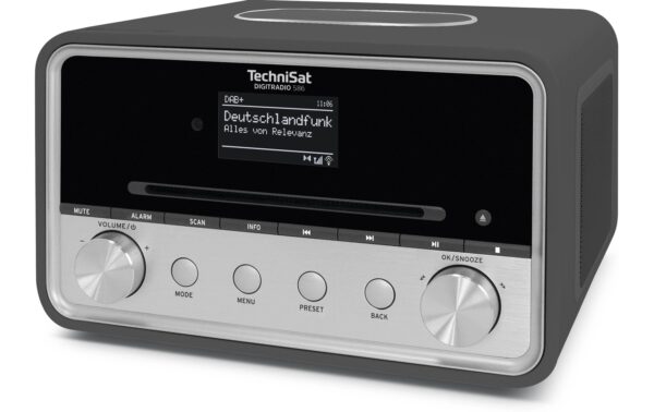 1707831_3 - Mediatech TechniSat DigitRadio 586, Anthrazit-Silber DAB+, Internetradio, CD, BT, QI Charge, App