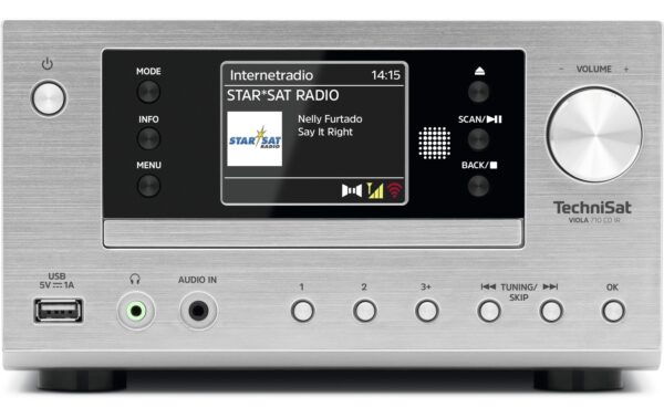 TechniSat Viola 710 CD IR Schwarz/Silber, DAB+, CD, Bluetooth