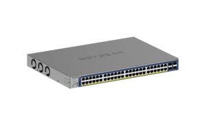 Netgear GS752TXP: 48 Port PoE+ Switch V3 48 PoE+ (380W)  2x 10G Base-T 2x SFP+