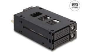1709026_1 - Mediatech Delock Slim Bay Wechselrahmen für 2x2.5 U.2 NVMe SSD