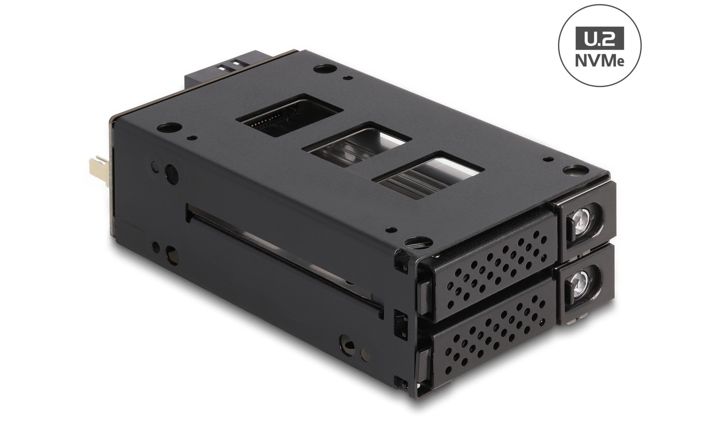 1709026_1 - Mediatech Delock Slim Bay Wechselrahmen für 2x2.5 U.2 NVMe SSD