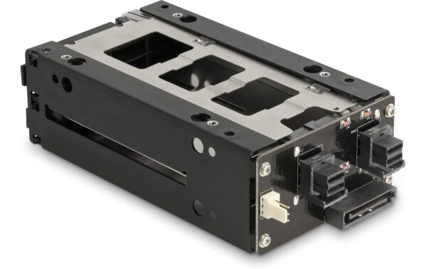 1709026_2 - Mediatech Delock Slim Bay Wechselrahmen für 2x2.5 U.2 NVMe SSD