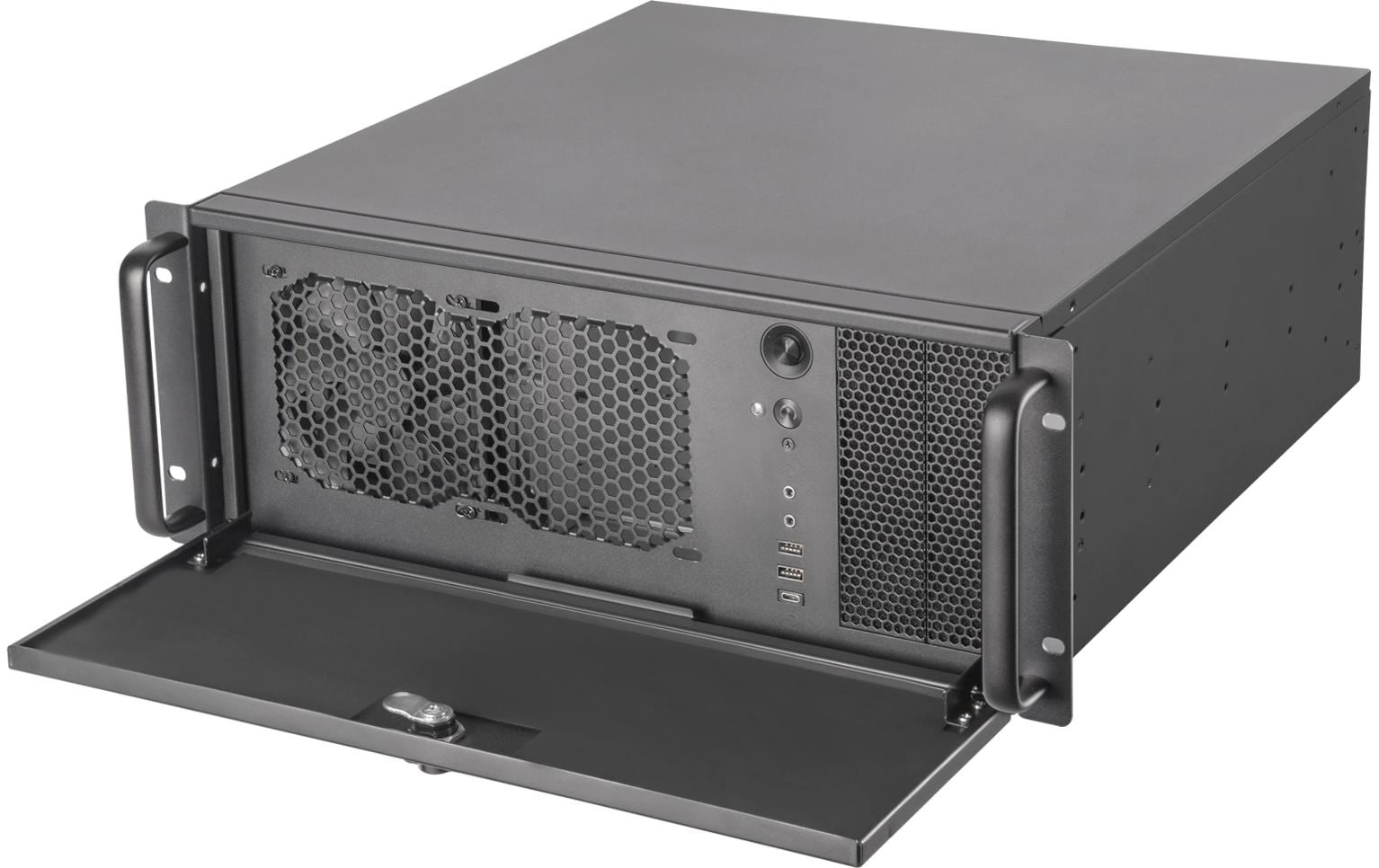 1711144_1 - Mediatech Silverstone SST-RM42-502 servergeh. 4U, PS2 (ATX), 2x 5.25, 2x 3.5, 4x 2.5