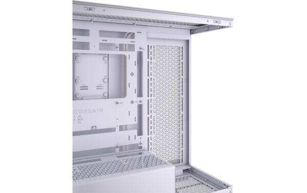 Corsair Midi Tower 3500X TG Weiss ohne Lüfter vorinstalliert