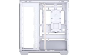 Corsair Midi Tower 3500X TG Weiss ohne Lüfter vorinstalliert