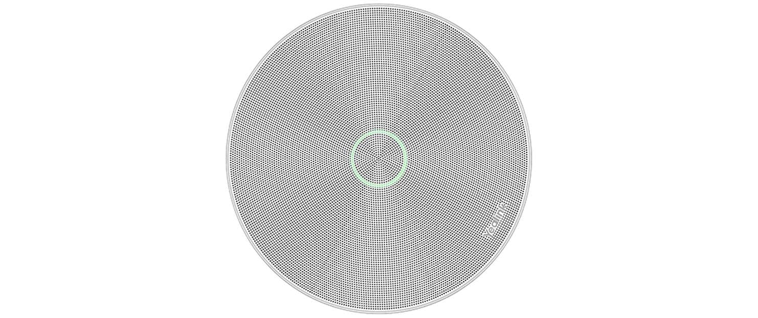 1714400 - Mediatech Yealink CM20 Ceiling Microphone Deckenmikrofon, 16 Mic Arrays, AI AEC,