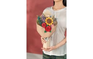 RoboTime Flower Bouquet, Blumenstrauss Holzbausatz