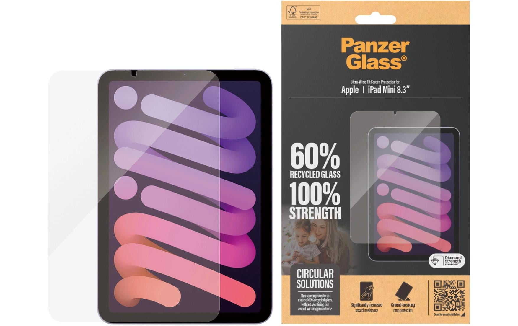 PANZERGLASS Clear Glass - UWF iPad mini 6th Gen. 8.3