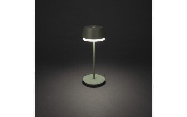 Konstsmide USB-Tischleuchte Lyon Mint LED RGBW, Akku, Dimmbar / IP54