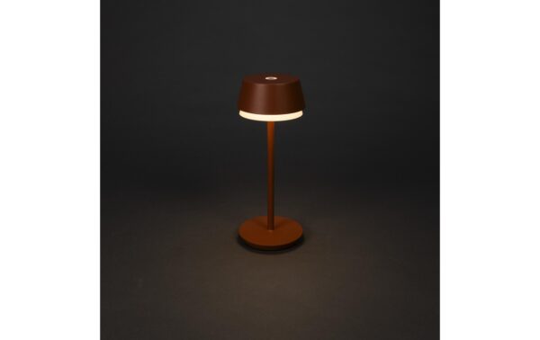 Konstsmide USB-Tischleuchte Lyon Terracotta LED RGBW, Akku, Dimmbar / IP54