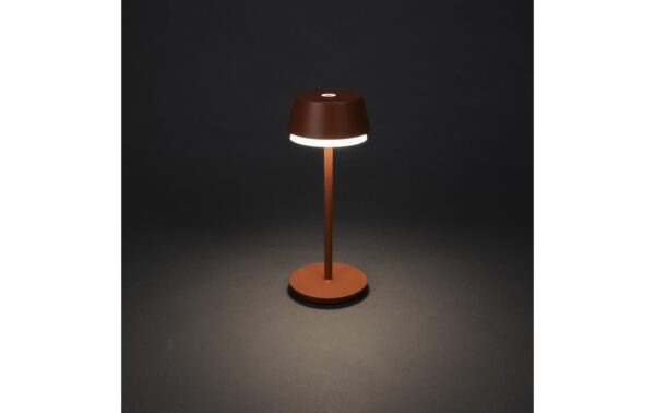 Konstsmide USB-Tischleuchte Lyon Terracotta LED RGBW, Akku, Dimmbar / IP54