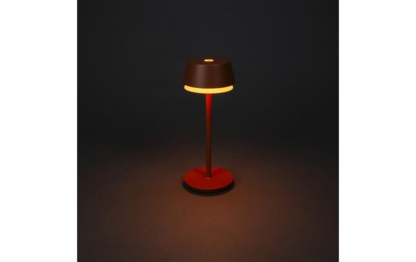 Konstsmide USB-Tischleuchte Lyon Terracotta LED RGBW, Akku, Dimmbar / IP54