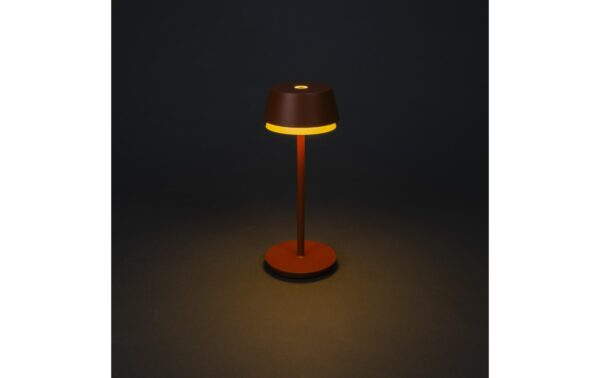 Konstsmide USB-Tischleuchte Lyon Terracotta LED RGBW, Akku, Dimmbar / IP54