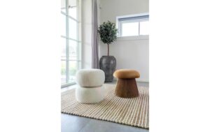 1719059_1 - Mediatech House Nordic Pouf Hampton Gelb 1Stk., ø41x39 cm