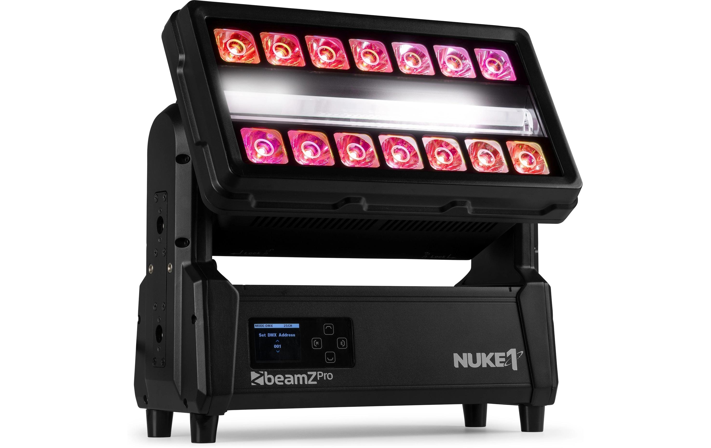 1719981 - Mediatech BeamZ Pro Nuke1 Wall Wash Strobe, IP65, 96x10W CW, RGBW kaufen Schweiz | Mediatech.ch