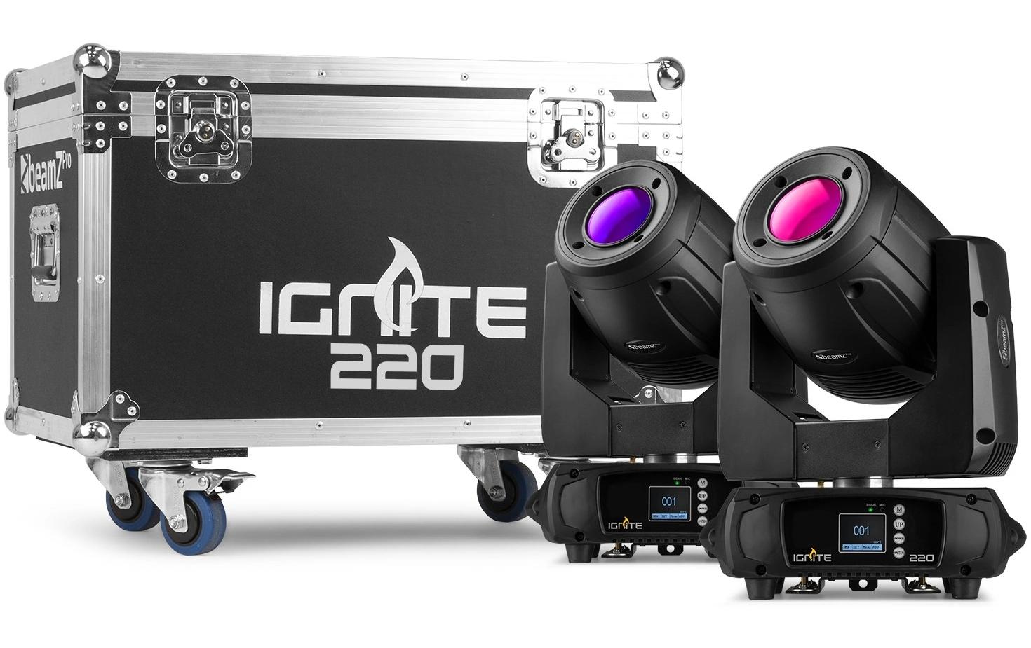 1719987 - Mediatech BeamZ Pro IGNITE220-SET Moving Head, LED, 220W, 2 Stk. in Case kaufen Schweiz | Mediatech.ch