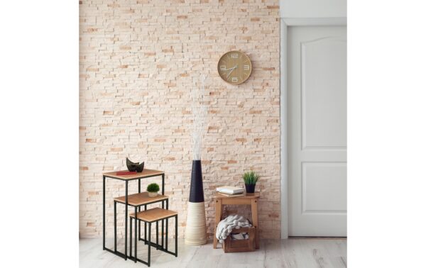 relaxdays Beistelltisch 3er Set MDF/Eisen, China