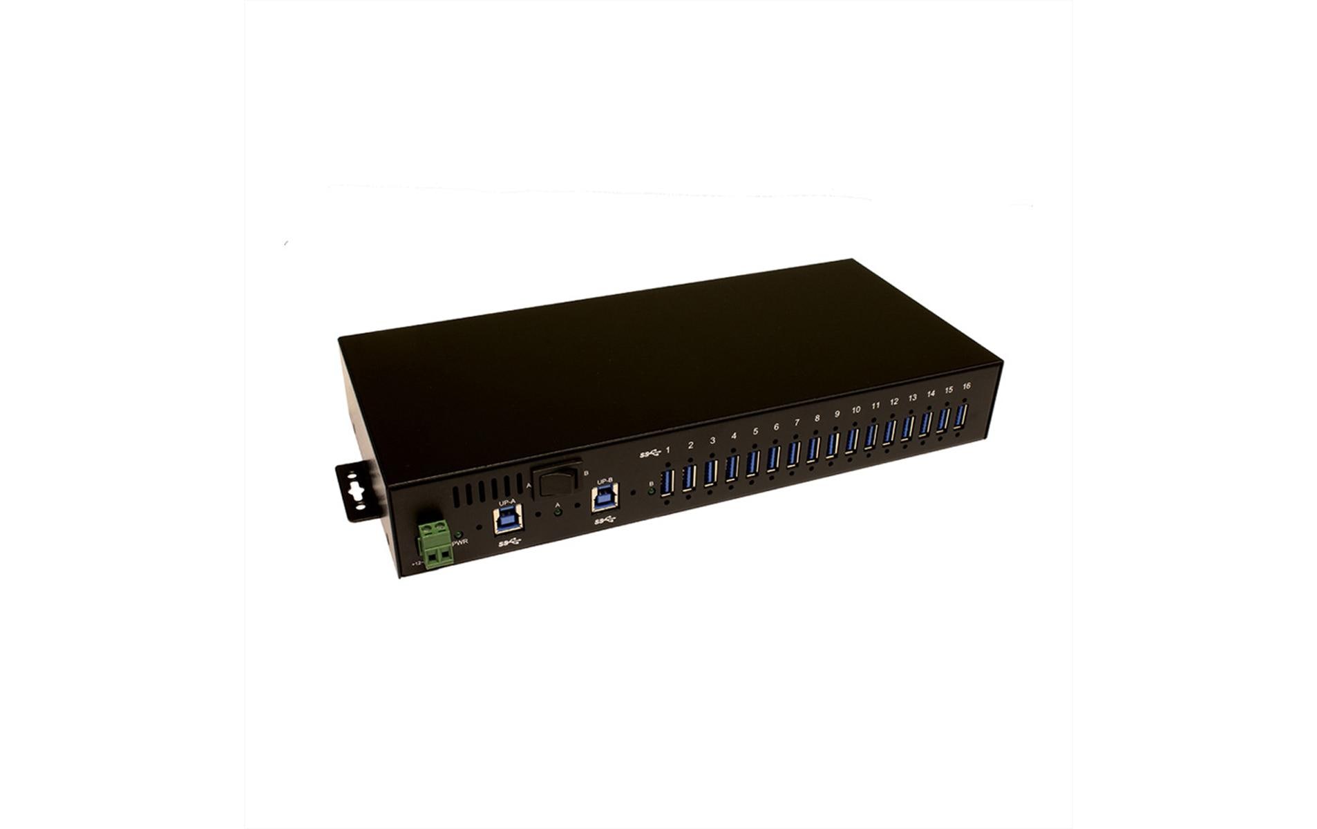 1721042 - Mediatech EXSYS EX-1116HMVS, 16xUSB 3.2 MetallHUB mit 15KV ESD Überspannungs-Schutz kaufen Schweiz | Mediatech.ch