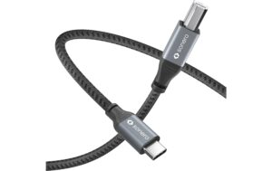 1721081_1 - Mediatech Sonero USB-C - USB-B Kabel, 3.0m Nylon Mantel, USB 2.0, 480Mbps