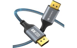 Sonero 8K Displayport 1.4 Kabel, 3.0m Nylon Mantel, 8K/60Hz