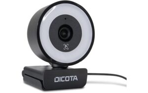 1723848_1 - Mediatech Dicota Webcam mit Ringlicht 5MP 3-stufige Ringlicht-Beleuchtung