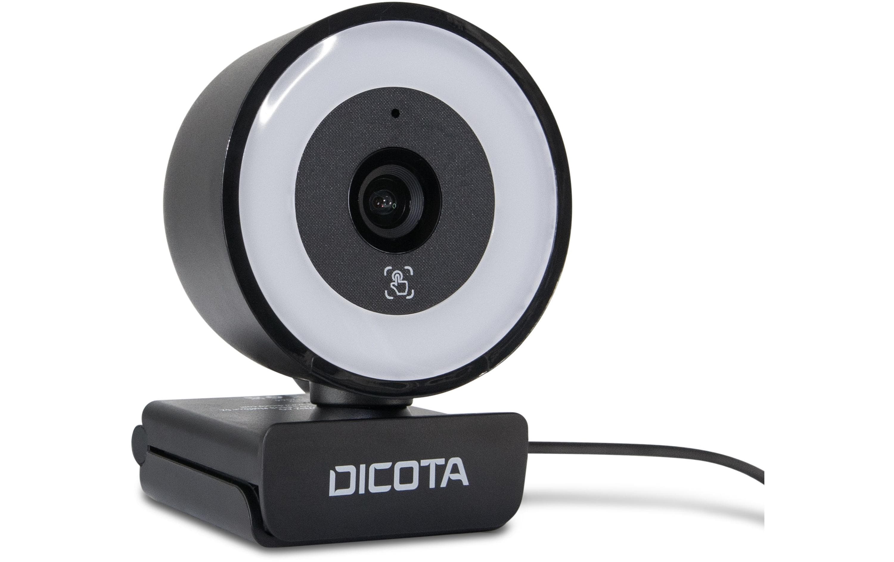 1723848_1 - Mediatech Dicota Webcam mit Ringlicht 5MP 3-stufige Ringlicht-Beleuchtung