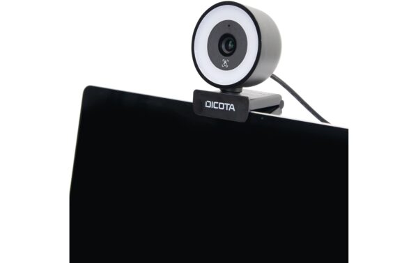 1723848_4 - Mediatech Dicota Webcam mit Ringlicht 5MP 3-stufige Ringlicht-Beleuchtung