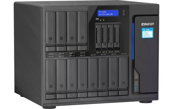 QNAP NAS TS-1655-8G, 16-bay Atom C5125 2.8Ghz 8 Core, 8GB RAM