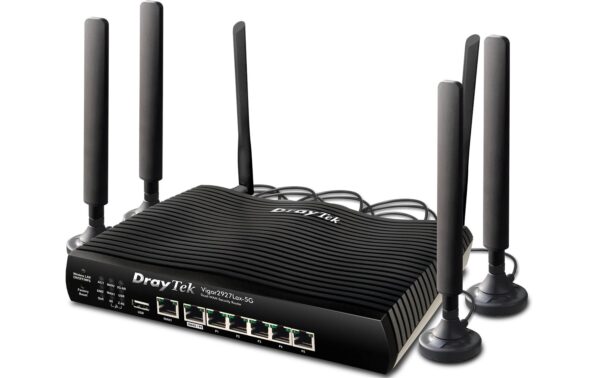 1724639_2 - Mediatech Draytek 2927L-LAX5G: 5G-WiFi-6 Router 3.6Gbps 5G, 50xVPN, 5xGE, VLAN